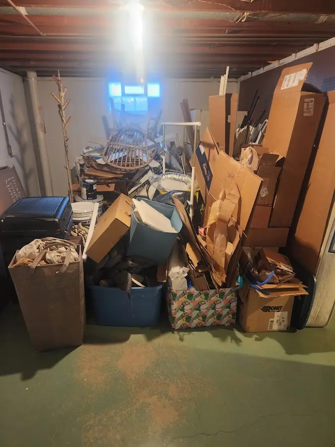 Roll-off dumpster container at job site for Construction Dumpster Rental in McKees Rocks